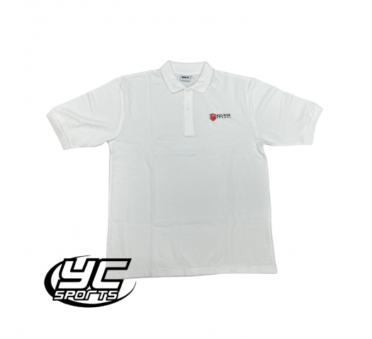 Red Rose Polo  White